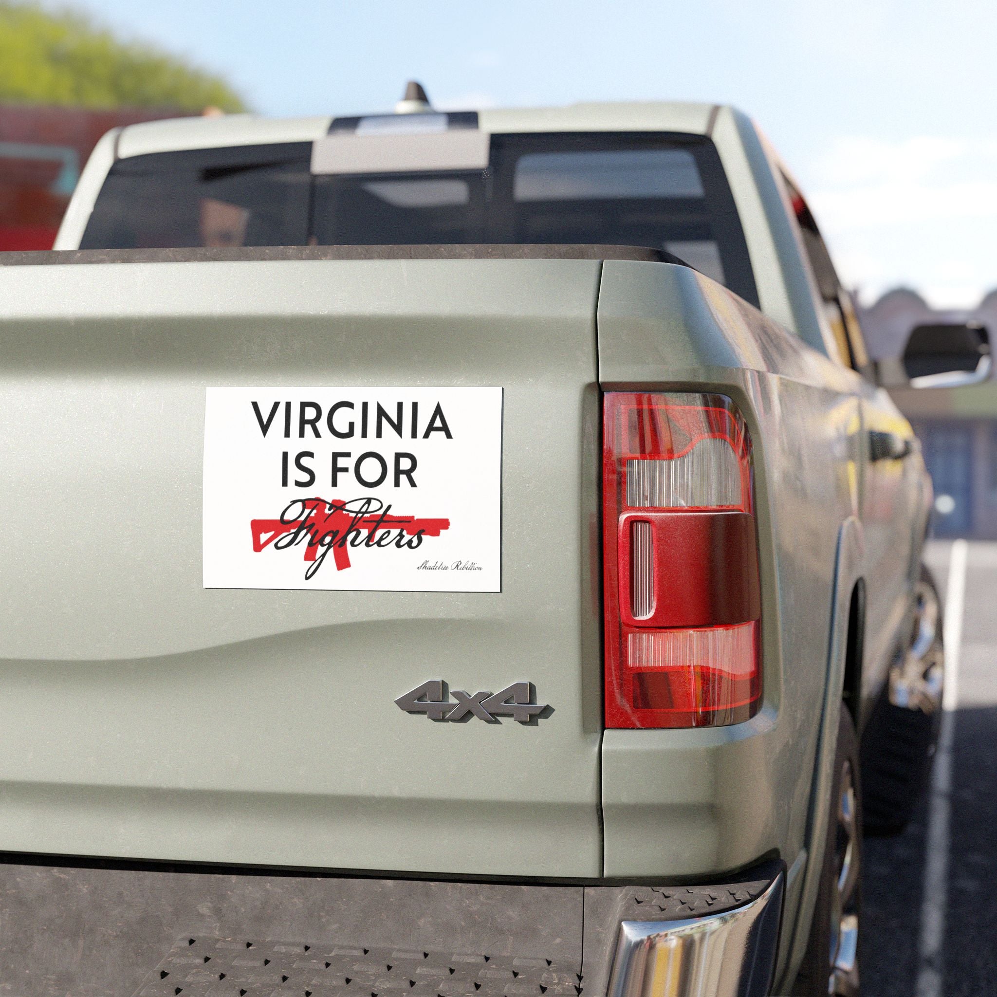 VA IS FOR FIGHTERS 2026 Edition - 7.5"x4.5" Car Magnet (White)