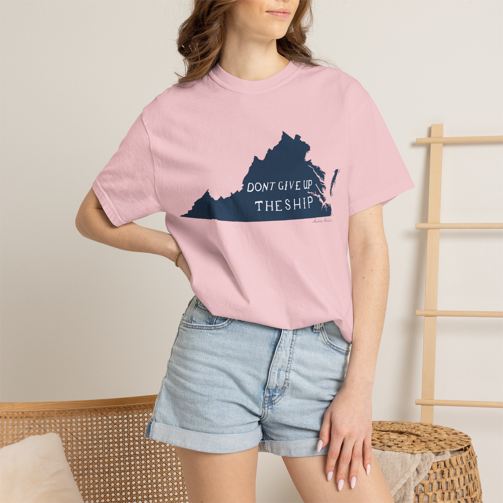 DONT GIVE UP THE SHIP T-shirt - Front Design