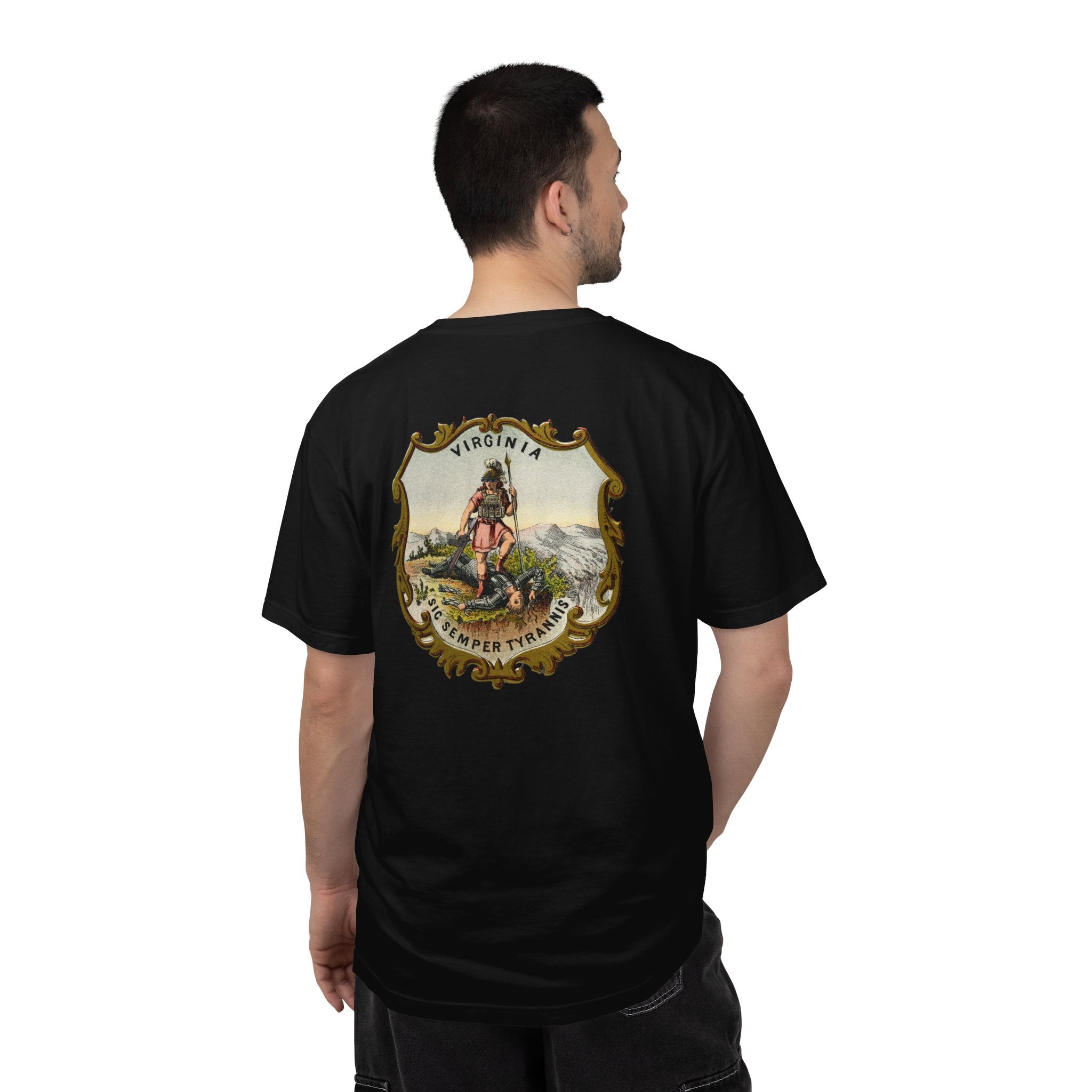 SIC SEMPER TYRANNIS T-shirt (Back design)