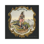 SIC SEMPER TYRANNIS 5"x5" Car Magnet