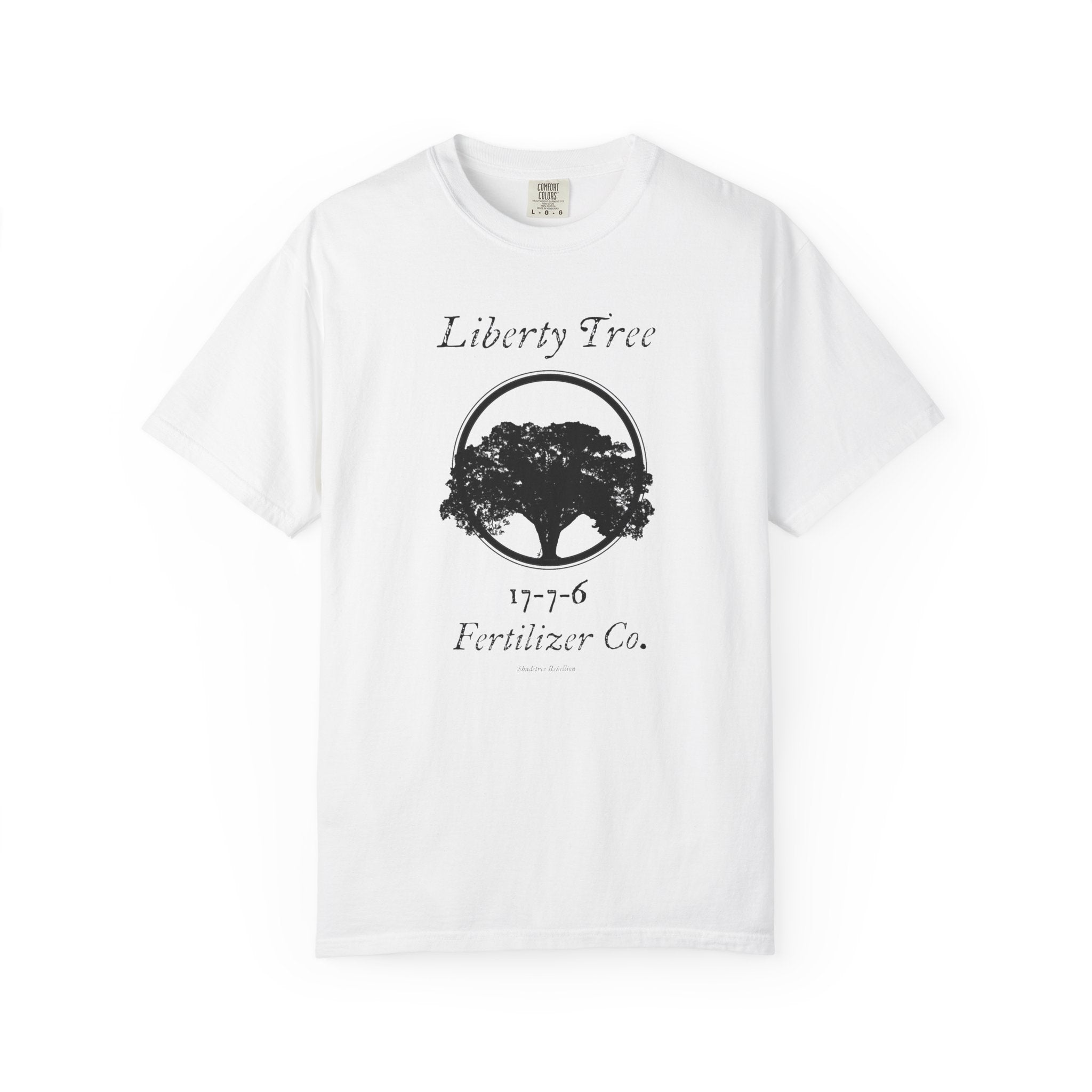 LIBERTY TREE FERTILIZER CO T-shirt - Front Design