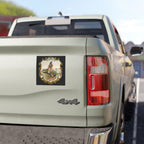 SIC SEMPER TYRANNIS 5"x5" Car Magnet