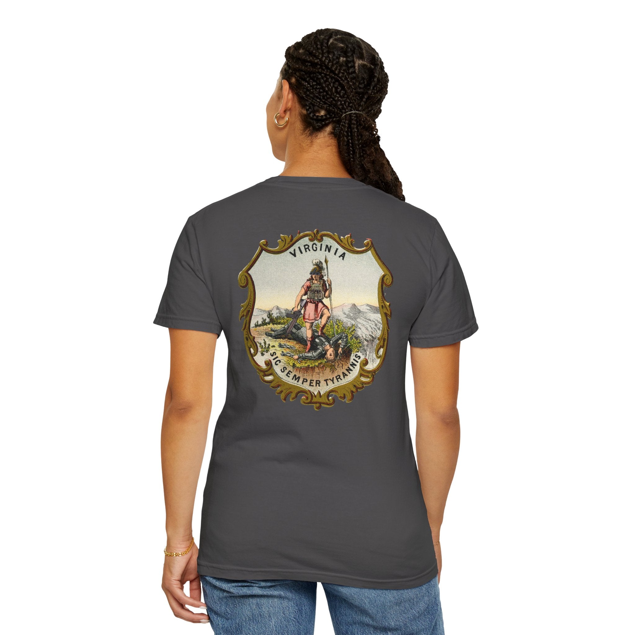 SIC SEMPER TYRANNIS T-shirt (Back design)