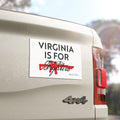 VA IS FOR FIGHTERS 2026 Edition - 7.5"x4.5" Car Magnet (White)