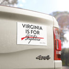 VA IS FOR FIGHTERS 1776 Edition - 7.5"x4.5" Car Magnet (White)